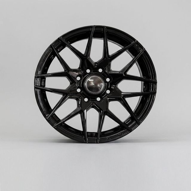 15 inch Gloss Black Cross-Spoke alloy rim