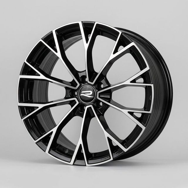 15 inch Black Machined Y-Spoke alloy rim