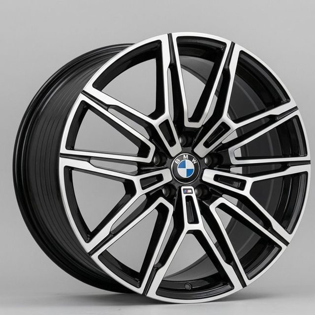 19 inch Black Machined Twin-Spoke alloy rim